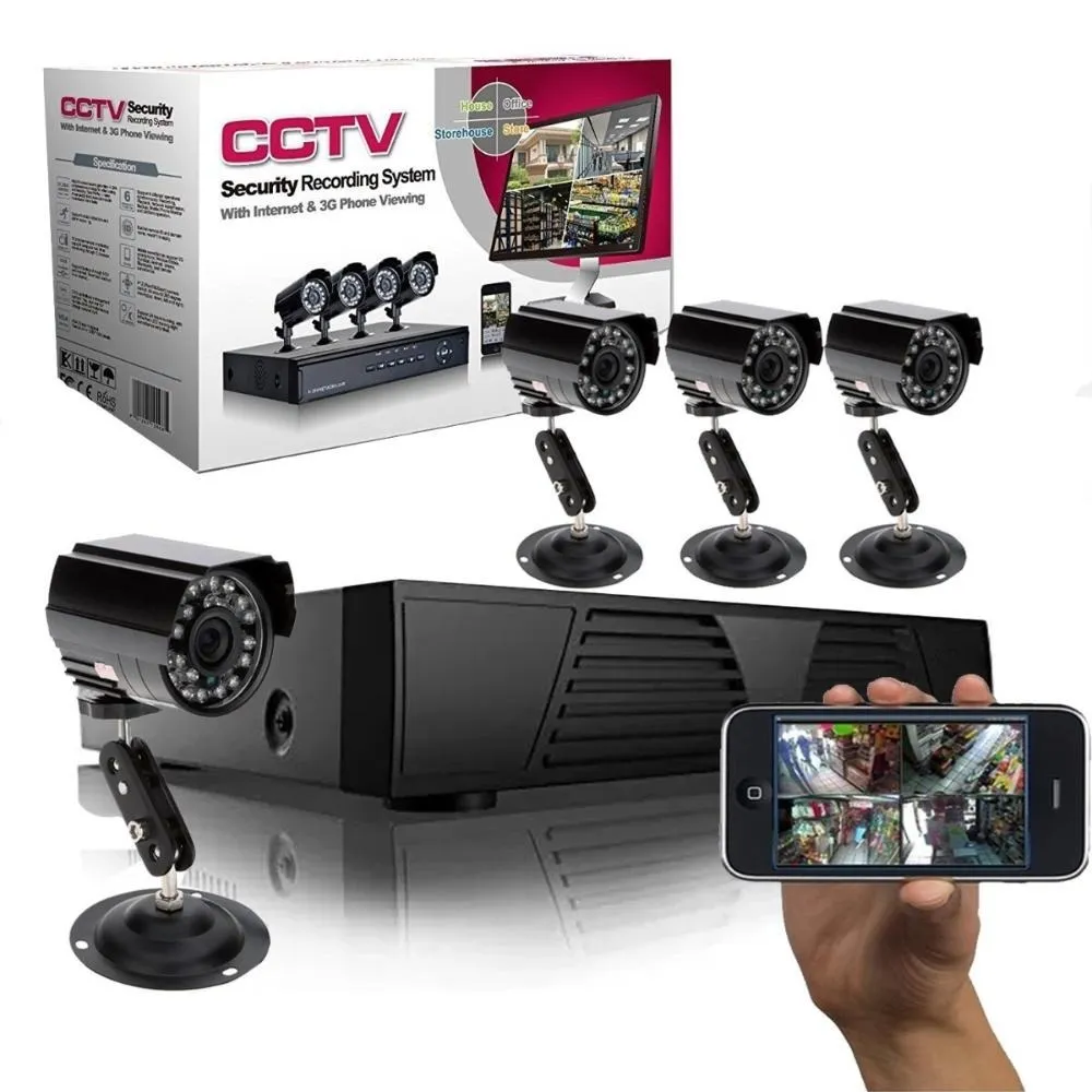 Kit de camaras x4 cctv