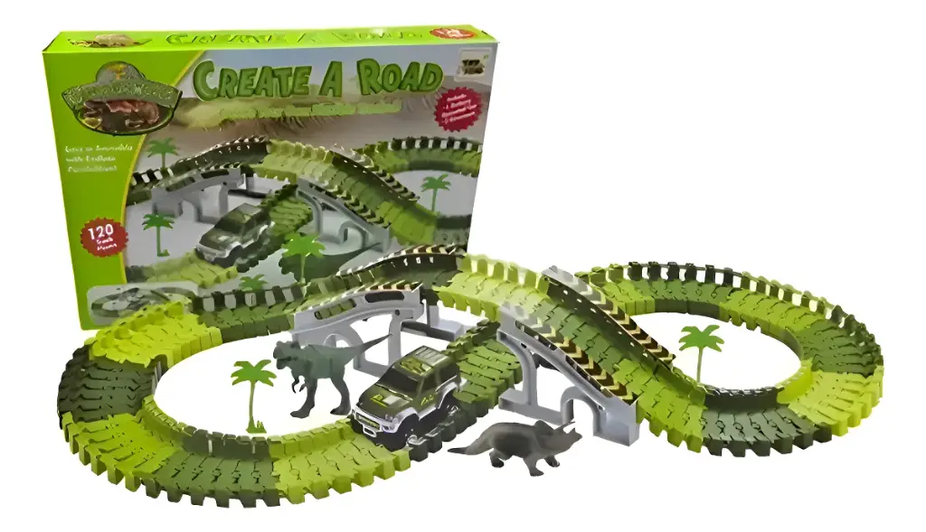Pista de autos dinosaurio 102 pcs