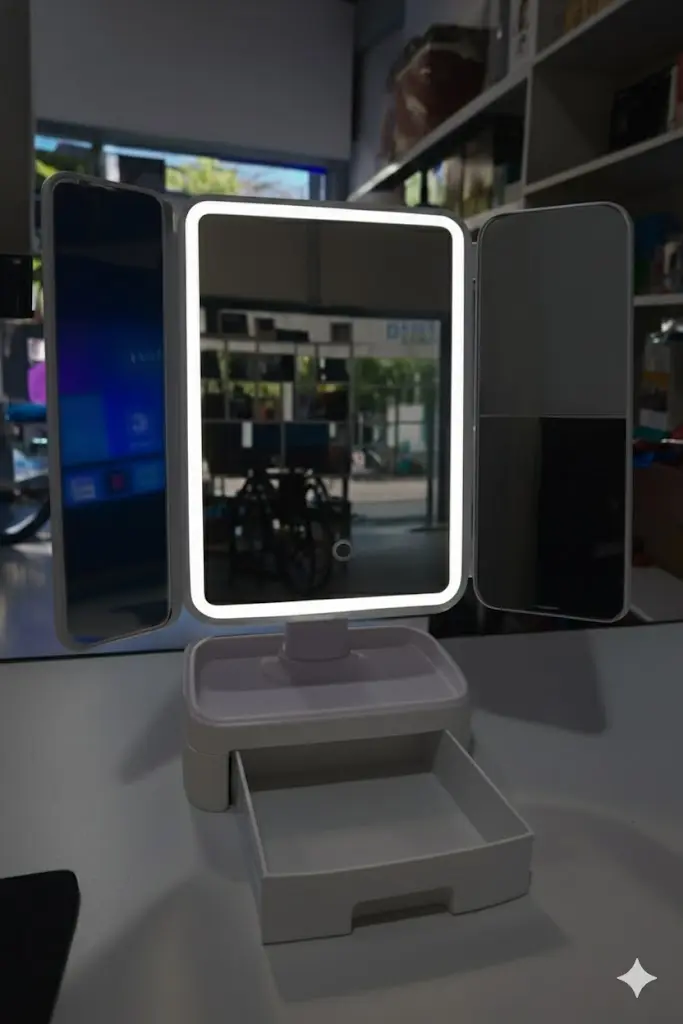 Espejo LED tactil triple