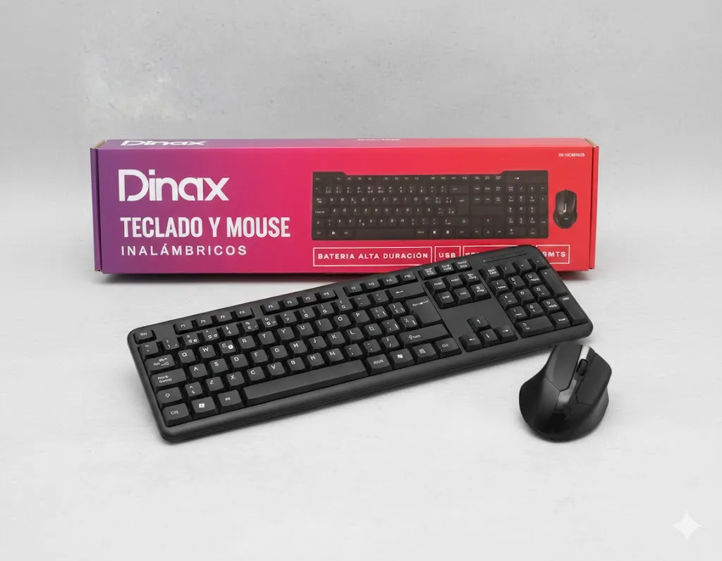 TECLADO + MOUSE INALAMBRICO DINAX DX-TECMOU26