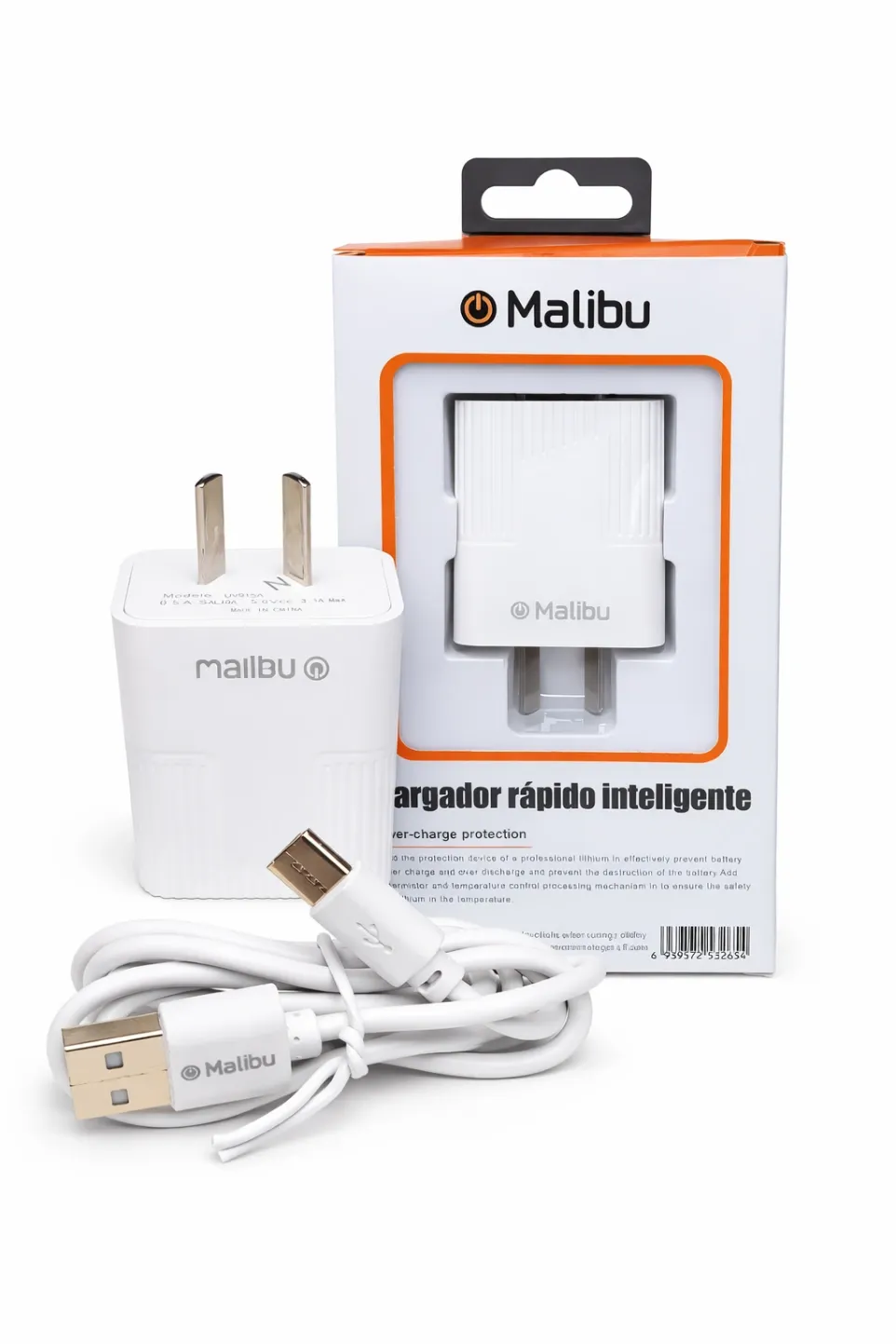 Cargador RAPIDO Malibu DOBLE USB 4.2a TIPO C