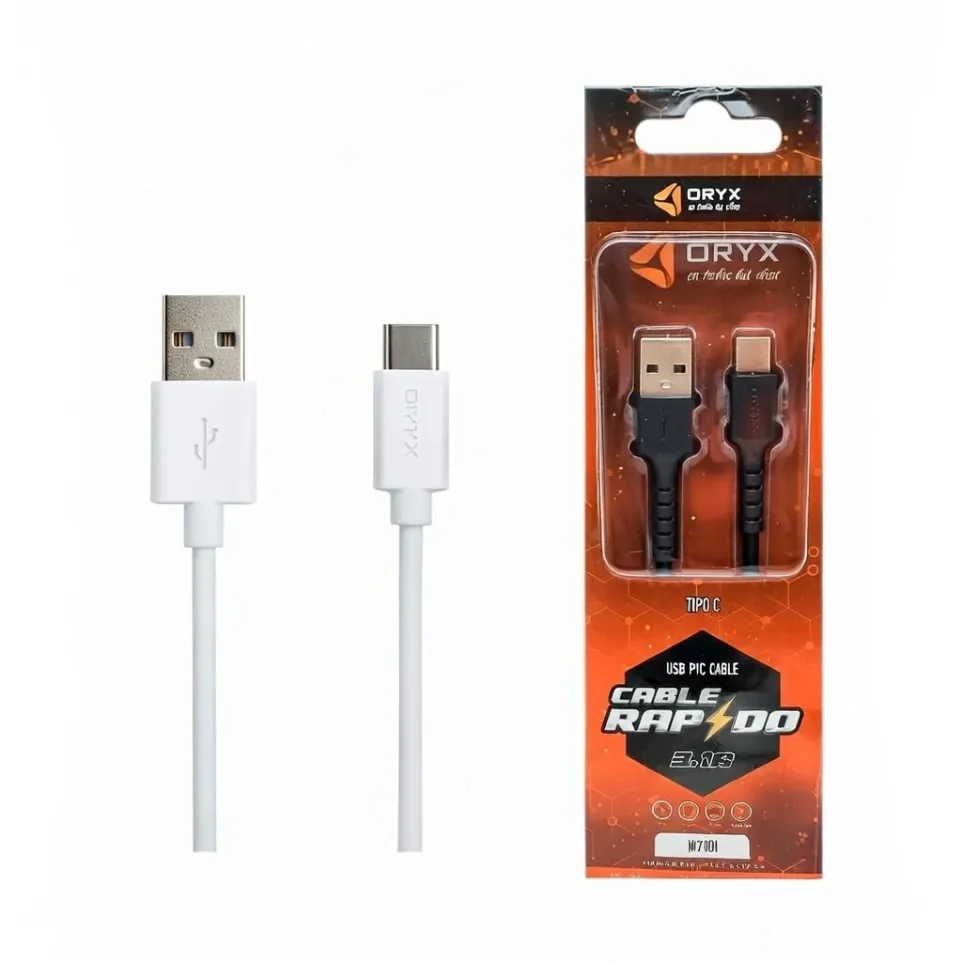 Cable USB ORYX USB a USB-C