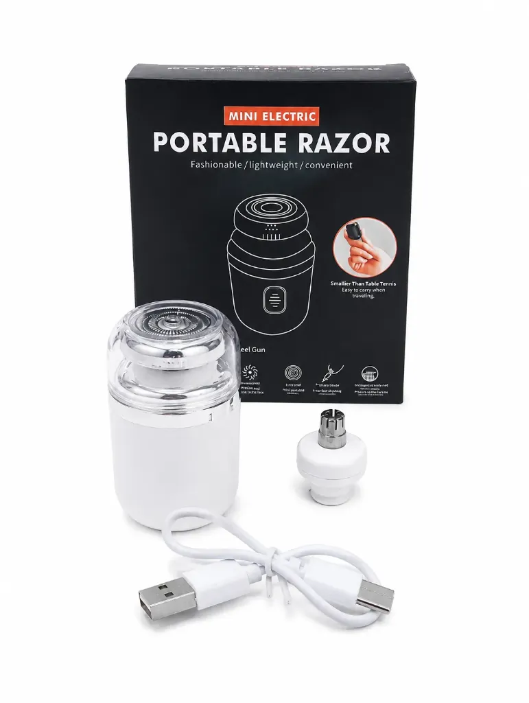 MINI AFEITADORA RECARGABLE PORTATIL
