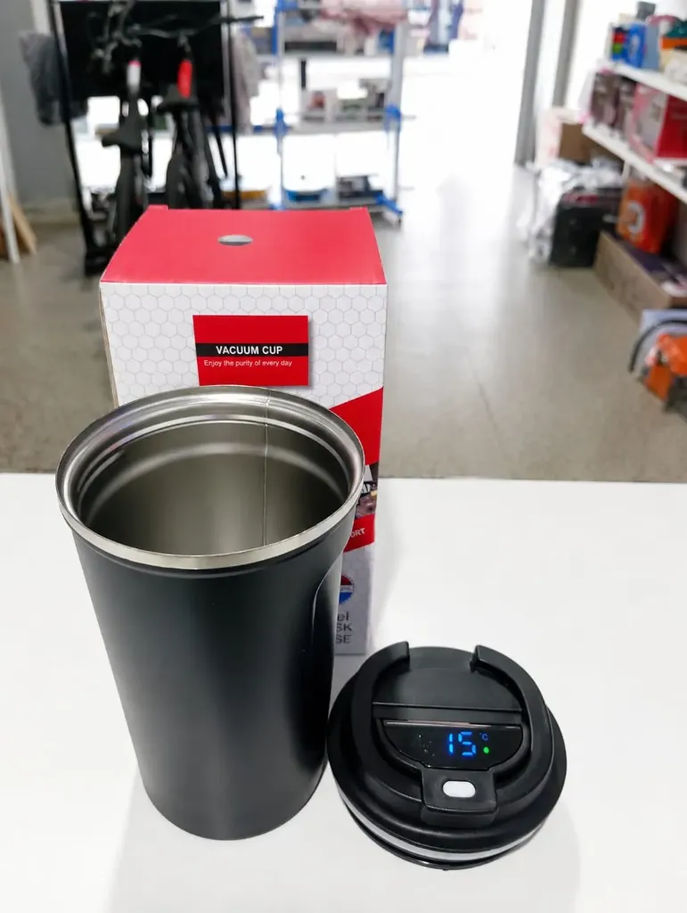 Vaso Café 500ml Hermético Frio Calor Sensor Acero Inoxidable