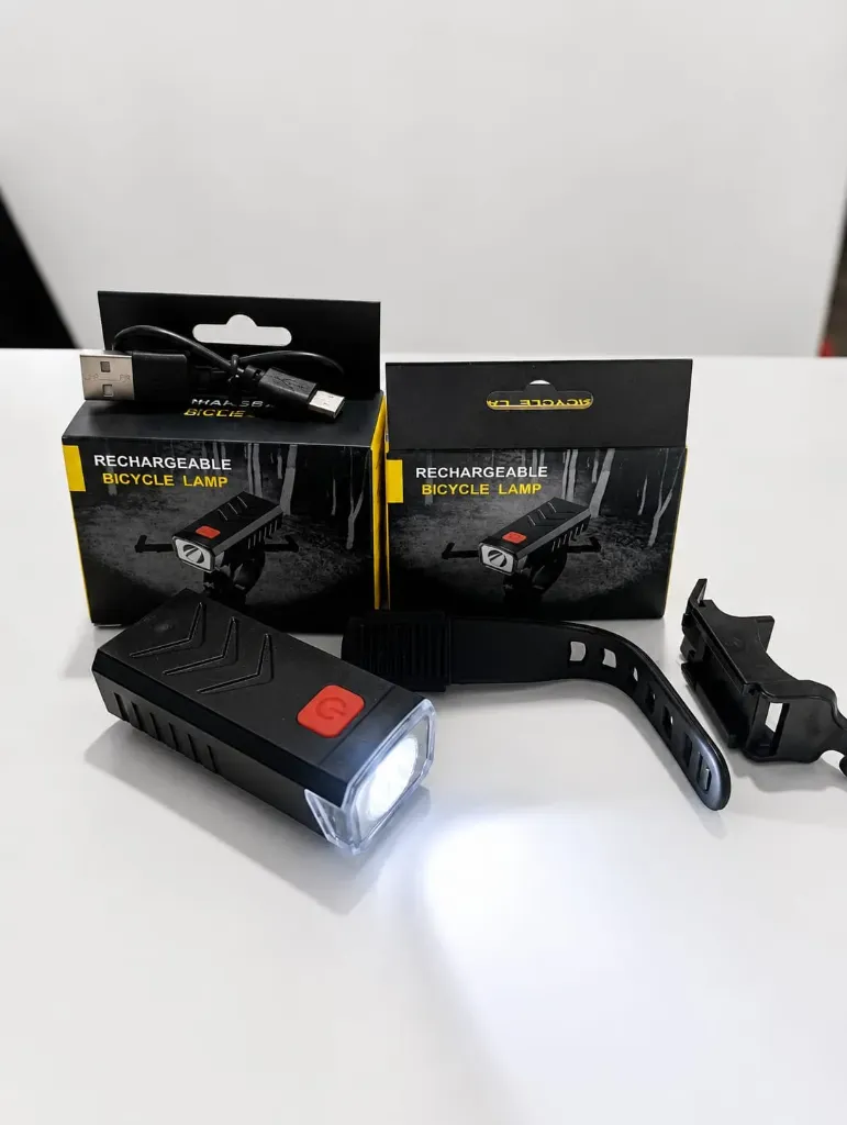 Linterna Luz Led Para Bicicleta Batería Recargable